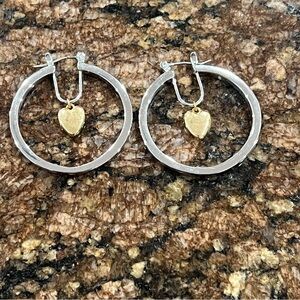 Tory Burch- Heart Celestial Hoop Earrings